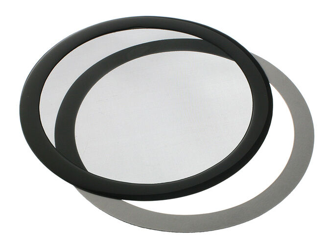 DEMCiflex Staubfilter 140mm, rund - schwarz/schwarz