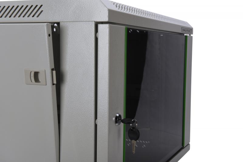DIGITUS BASTIDOR MURAL 19" 12U DYNAMIC 600x450 CINZA