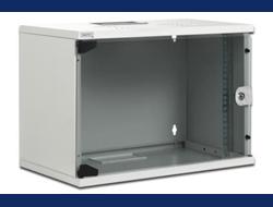 DIGITUS BASTIDOR MURAL 19" 9U PT VIDRO DESMONTADO 540X400 CINZA