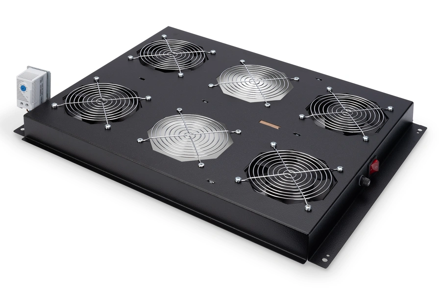 DIGITUS KIT 4 VENT C/INT + TERM P/UNIQUE SERVER - CINZA