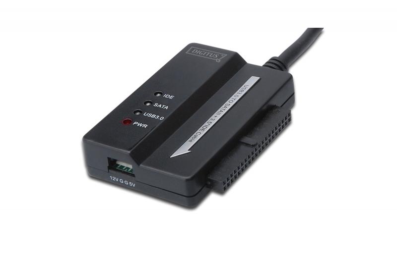 DIGITUS USB3.0 TO SATAII + 3.5" IDE CABO ADAPTADOR POWER SUPPLY 12V/2A INCLUDED