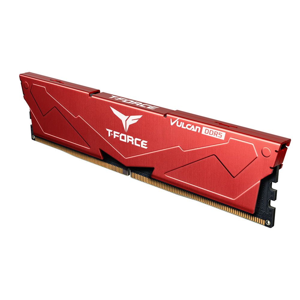 Dimm Team Group T-Force VULCAN 32GB (2x16GB) DDR5 6400Mhz CL32 Vermelho