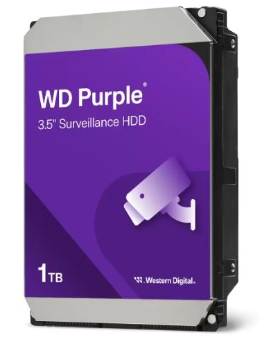 Disco 1TB WESTERN DIGITAL Purple 64Mb 3.5 SATA 6Gb/s 5400RPM Surveillance