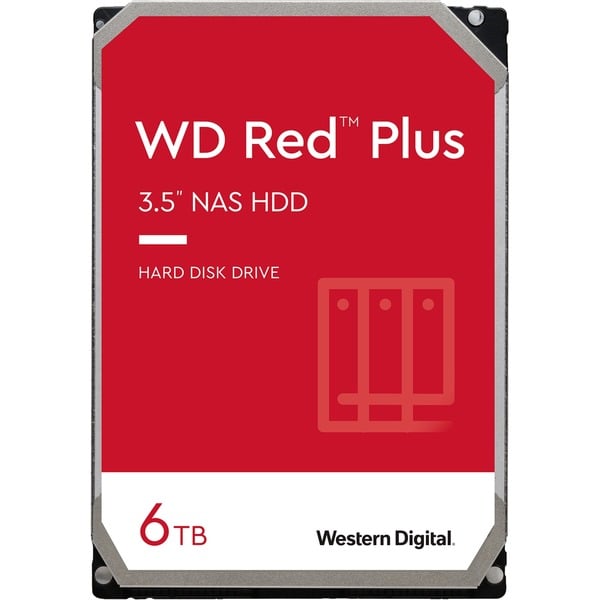Disco Rígido 3,5" WD_Red Plus 6TB 5400RPM 256MB SATA III - WESTERN DIGITAL