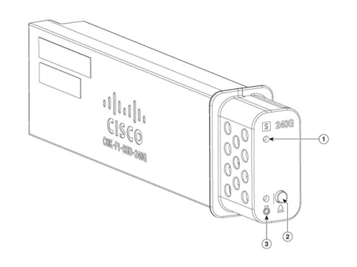Disco Externo SSD 240GB Cisco  intercambiável a quente  USB 3.0 , SSD-240G=