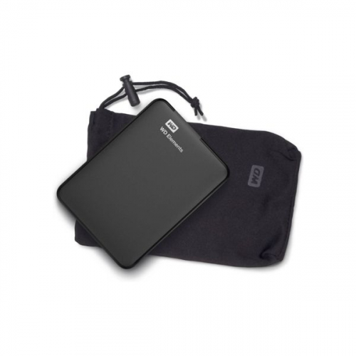 Disco Externo Western Digital 1TB Elements 2.5 USB 3.0 + Bolsa - WDBHHG0010BBK-EESN
