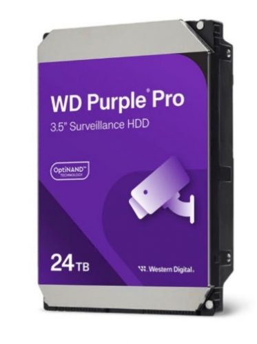 Disco HDD 24 TB vigilância, vídeo inteligente 3.5" SATA 6Gb/s 7200 rpm buffer: 512 MB WD Purple Pro WD241PURP