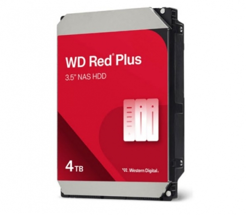 Disco HDD WD Red Plus 4 TB 3.5" SATA 6Gb/s 5400 rpm buffer: 128 MB , WD40EFZZ