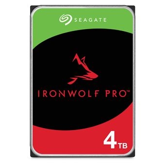 Disco Interno HDD Seagate  NAS 4TB IronWolf 5400rpm 6Gb/s SATA 256MB cache 3.5inch 24x7 CMR for NAS and RAID rackmount BLK Retail SinglePack