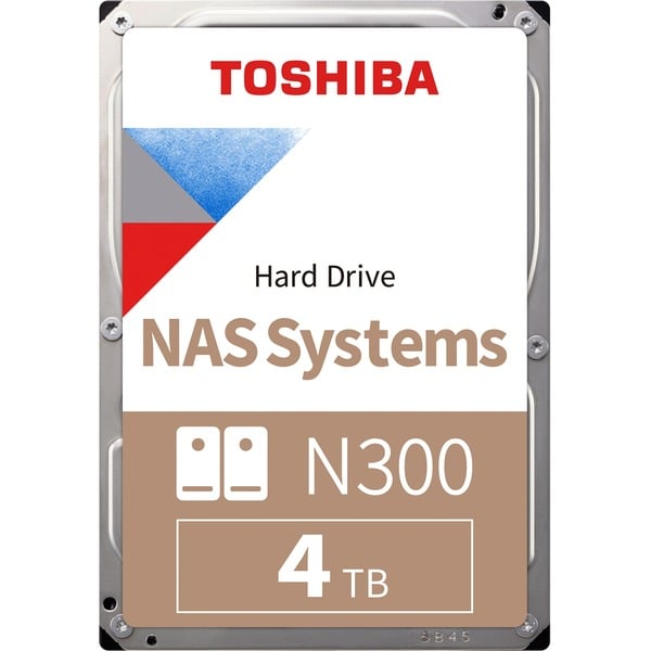 Disco Interno HDD Toshiba 3.5" 4TB NAS N300 7200RPM 512MB Bulk