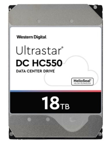 Disco rígido encriptado 18 TB 3.5" SATA 6Gb/s 7200 rpm buffer: 512 MB WD Ultrastar DC HC550 WUH721818ALE6L1