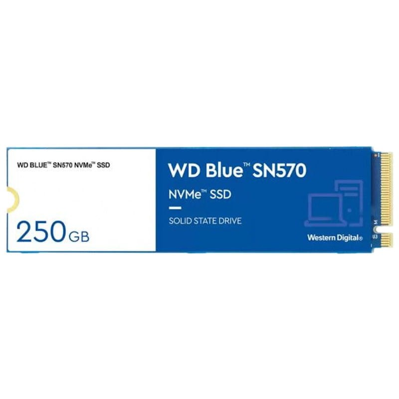 Disco r&iacute;gido WD Blue SN570 M.2 250 GB PCIe 3.0 NVMe SSD