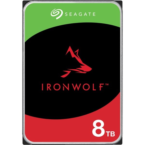 Disco rígido 8 TB Seagate IronWolf ST8000VN002 interna - 3.5" - SATA 6Gb/s - buffer: 256 MB - com 3 anos de Recuperação de dados Seagate Rescue