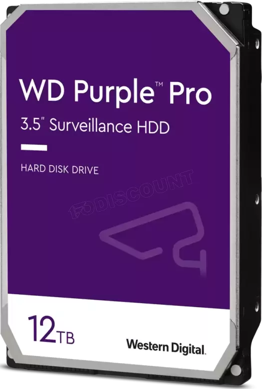 Disco Rígido Pro 3,5" 12TB Serial ATA III - Western Digital Purple