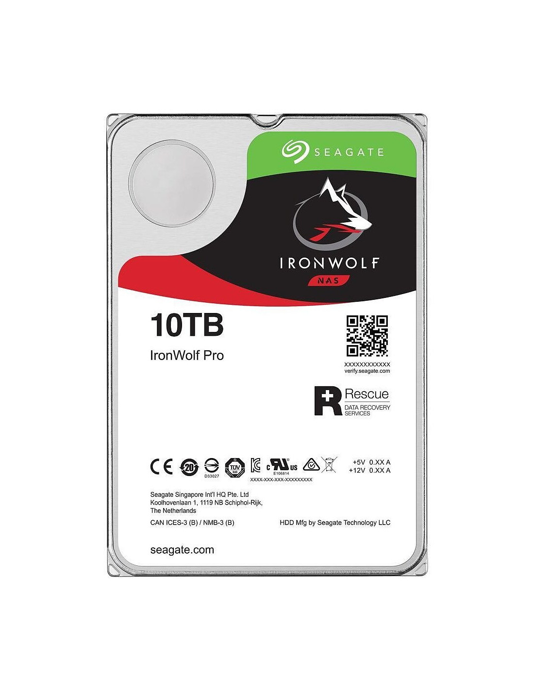 Disco Rígido Seagate IronWolf Pro 10TB 7200RPM SATA3 256MB