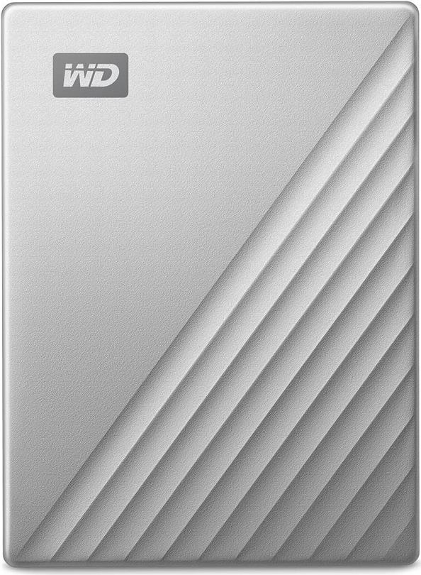 Disco rígido WD My Passport Ultra for Mac WDBGKC0060BSL - encriptado - 6 TB - externa (portátil) - USB 3.2 Gen 1 (USB C conector) - 256-bits AES - prata