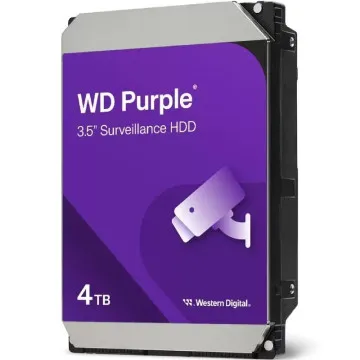 Disco rígido Western Digital WD Purple Surveillance de 4 TB/ 3,5"/ SATA III/ 128 MB