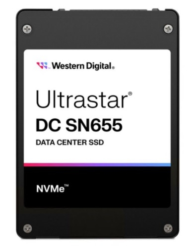 Disco SSD 15.36 TB interna 2.5" U.3 PCIe 4.0 (NVMe) WD Ultrastar DC SN655 WUS5EA1A1ESP7E3 0TS2463