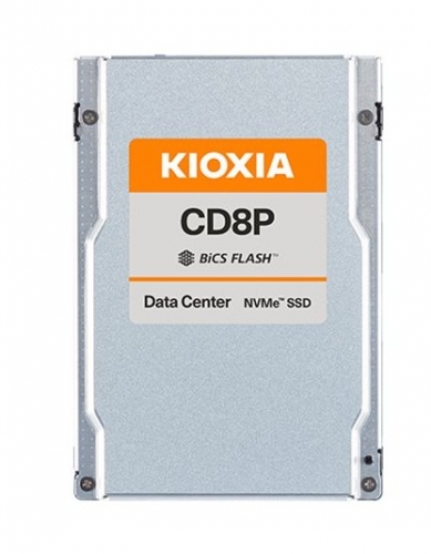 Disco SSD Centro de Dados, 7680GB 2.5" PCI Express 5.0 x4 (NVMe) KIOXIA CD8P-R Series KCD8XPUG7T68
