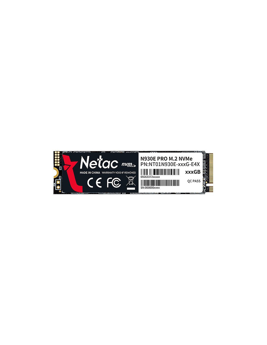 Disco SSD M.2 2280 NVMe 128GB Netac G930E-PRO Gen3x4