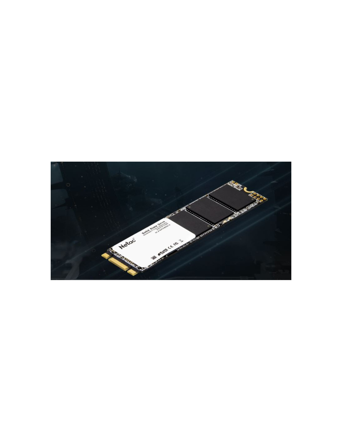 Disco SSD Netac M.2 2280 128GB, SATA III, Leitura/Escrita Rápidas