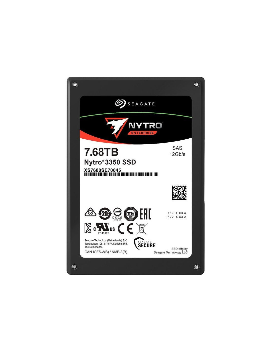 Disco SSD Seagate Nytro 3000 7.68TB SAS 2.5"