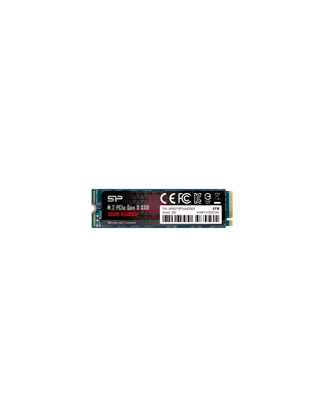 Disco SSD Silicon Power P34A80 256GB M.2 NVMe Gen3x4