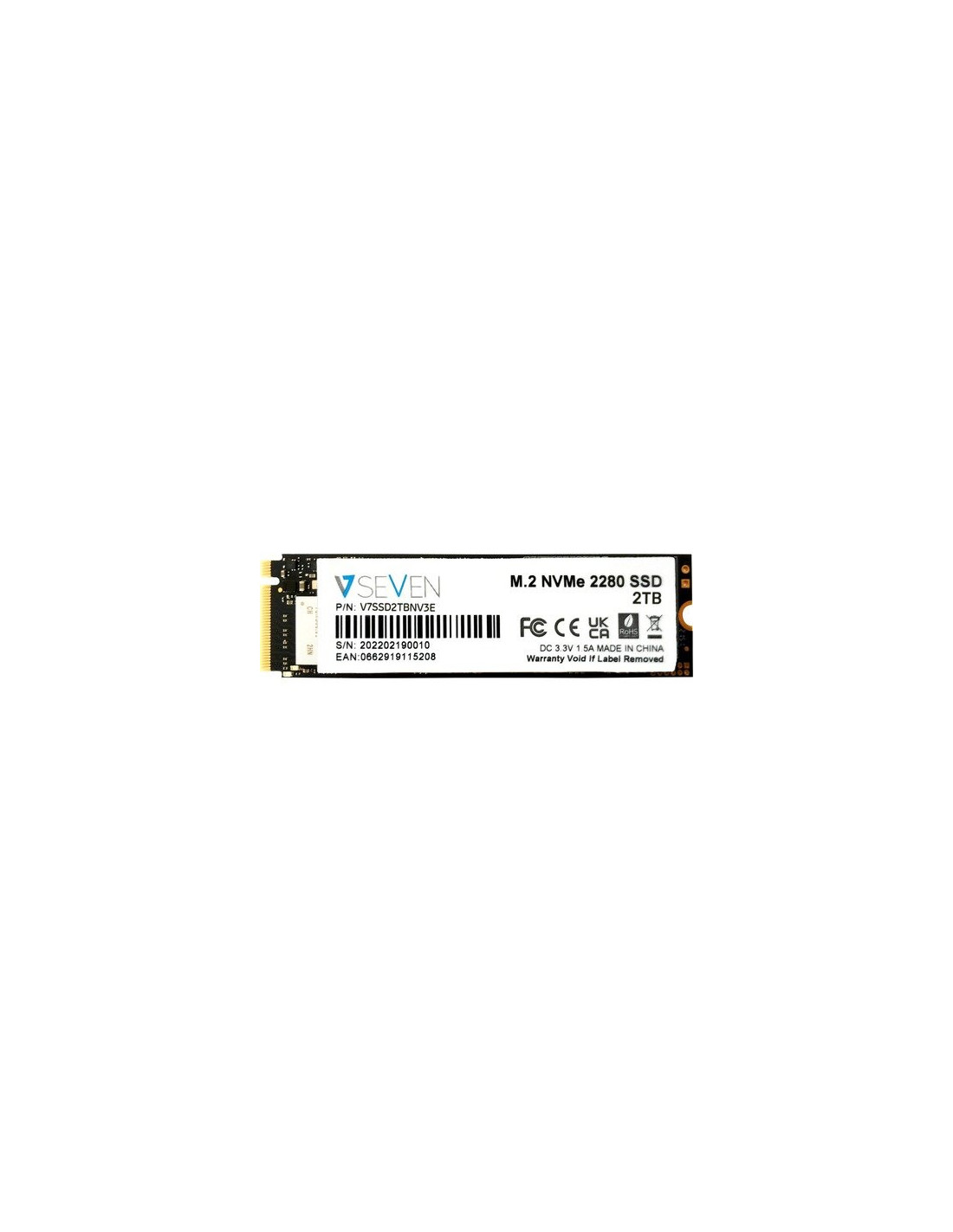 Disco SSD V7 512GB NVMe Gen3x4 M.2 3D TLC