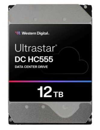 Disco WD Ultrastar DC HC555 Centro de Dados 12TB 3.5" SAS 12Gb/s 7200 rpm buffer: 512 MB