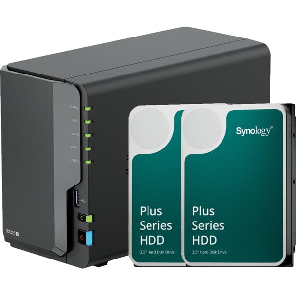 DiskStation DS225+ incl. 2x HAT3300-4T 4 TB nas