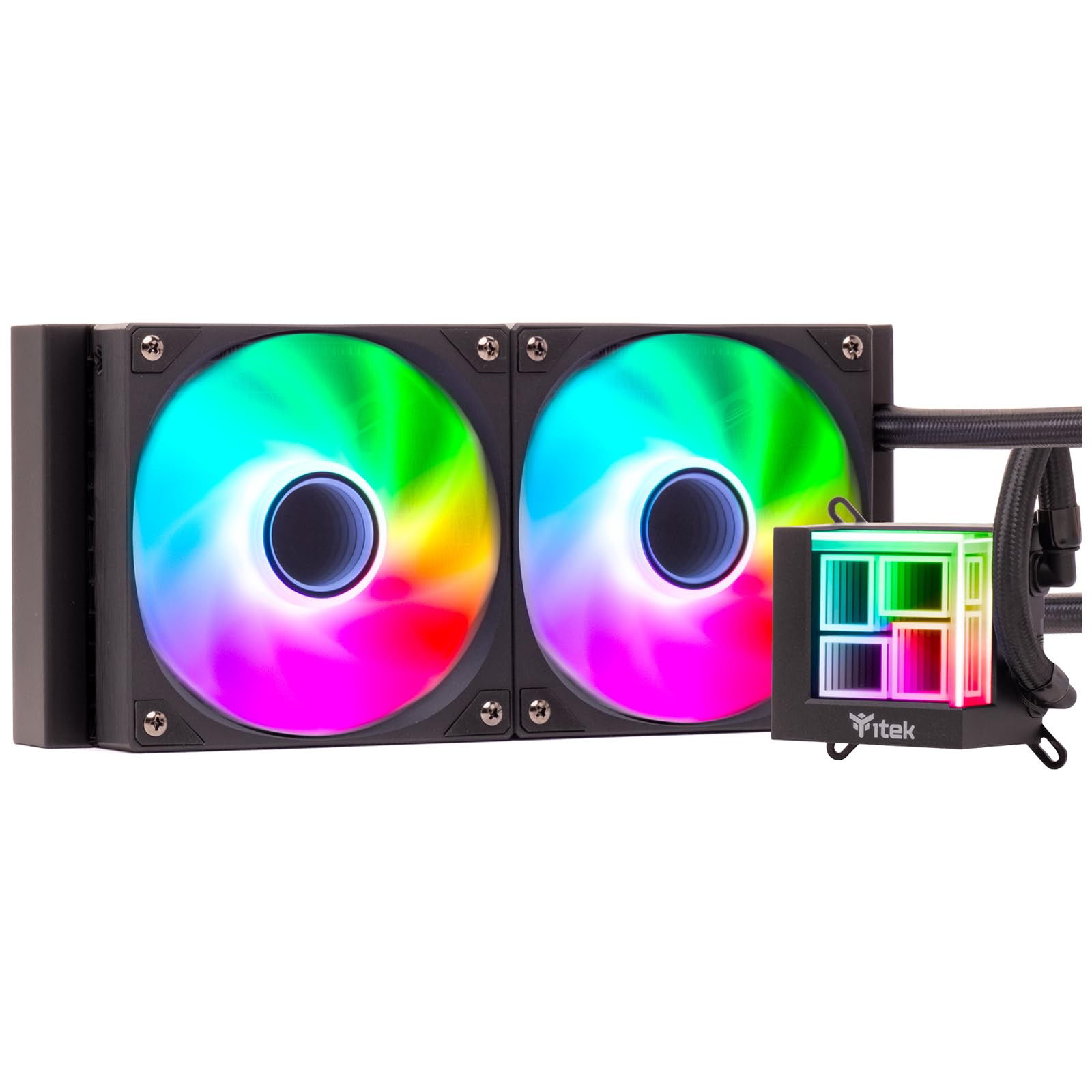 Dissipatore a liquido Itek HYDRO CUBE 240B – 240mm, Skt Universale, ventole PWM ARGB