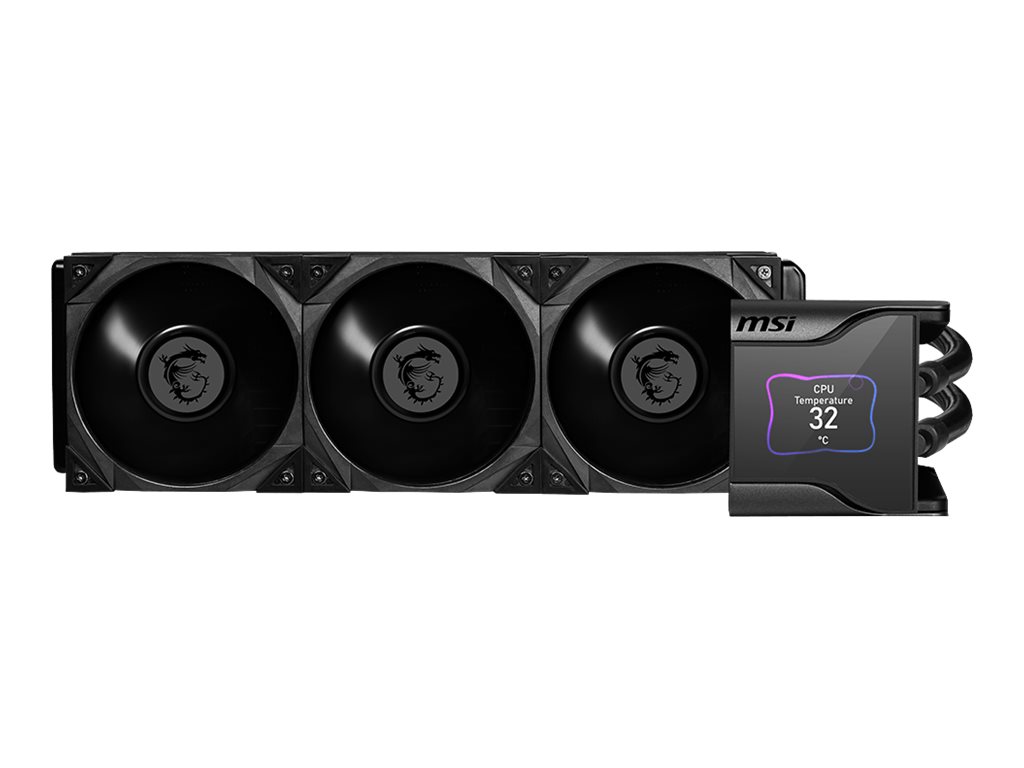 Dissipatore a liquido MSI MEG CORELIQUID S360 – 3 ventole silenziose da 120mm, display IPS da 2,4″