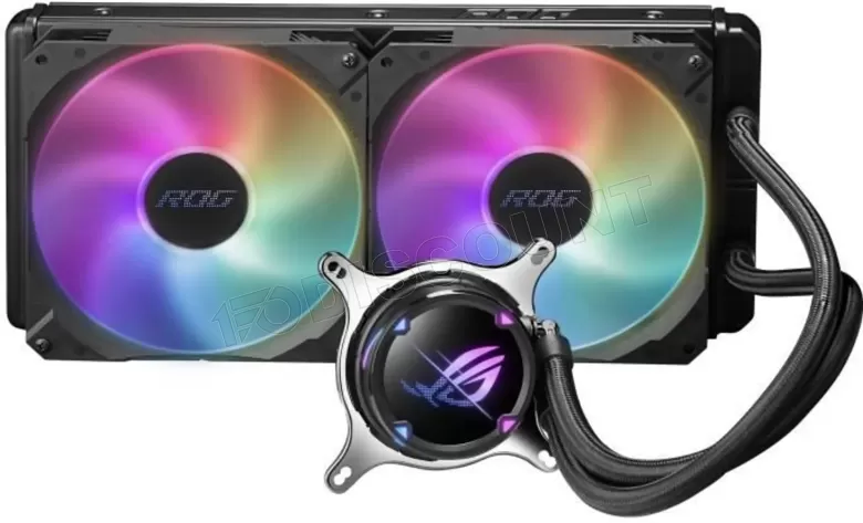 Dissipatore a liquido ROG Strix LC II 280 ARGB – Radiatore da 280mm, 2 ventole 140mm, A-RGB