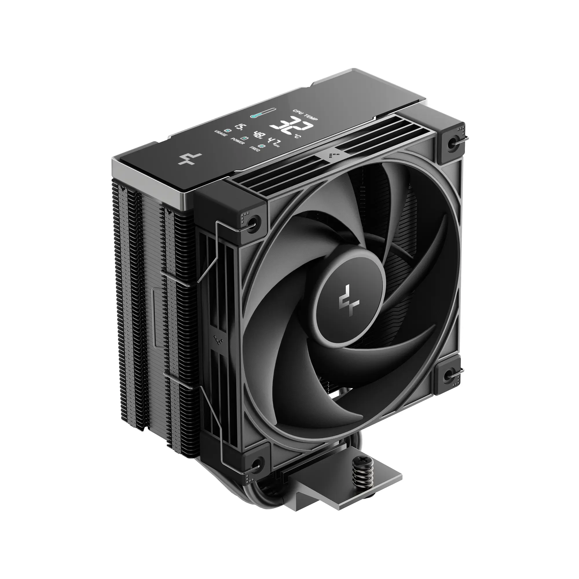 Dissipatore ad Aria DeepCool AK400 G2 DIGITAL NYX – 4 heatpipe, display digitale avanzato, Nero