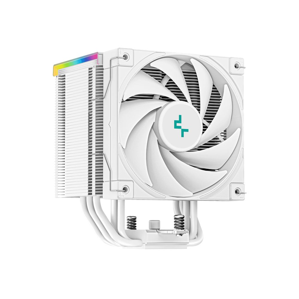 Dissipatore ad Aria DeepCool AK500 DIGITAL WH – Ventola da 120mm, schermo digitale, strisce LED RGB, Socket Intel LGA2066/2011-v3/2011/1700/1200/1151/1150/1155, AMD AM5/AM4, Bianco
