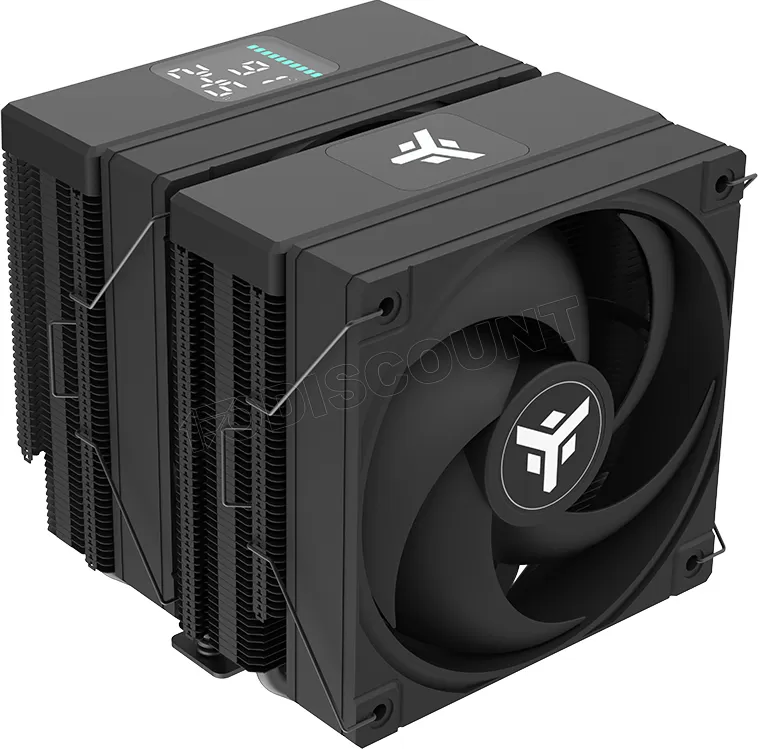 Dissipatore ad Aria Itek ICY-6HAT – skt universale, 250W TDP, 6 Heatpipe, ventola 12cm ARGB, Display temperatura