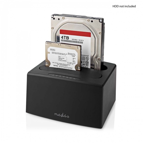 Docking Station p/ Discos Rígidos SATA HDD/SSD 2.5"/3.5" - NEDIS