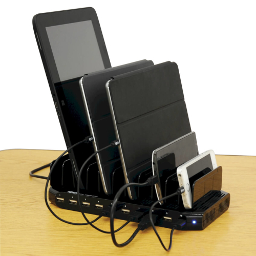 EATON 10-PORT USB CHARGING STATION WITH ADJUSTABLE STORAGE, 12V 8A (96W) USB CHA