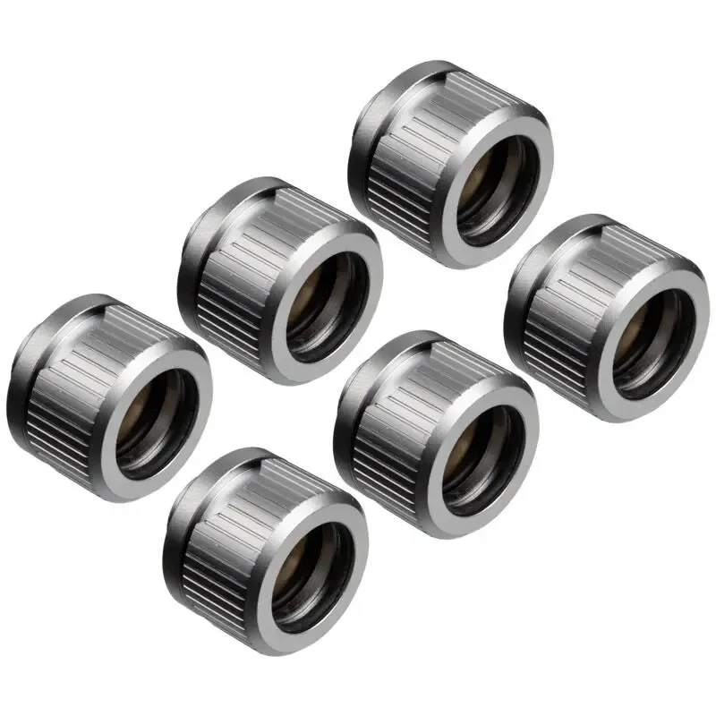 EK-Quantum Torque 6-Pack HDC 14 - Satin Titanium verbinding