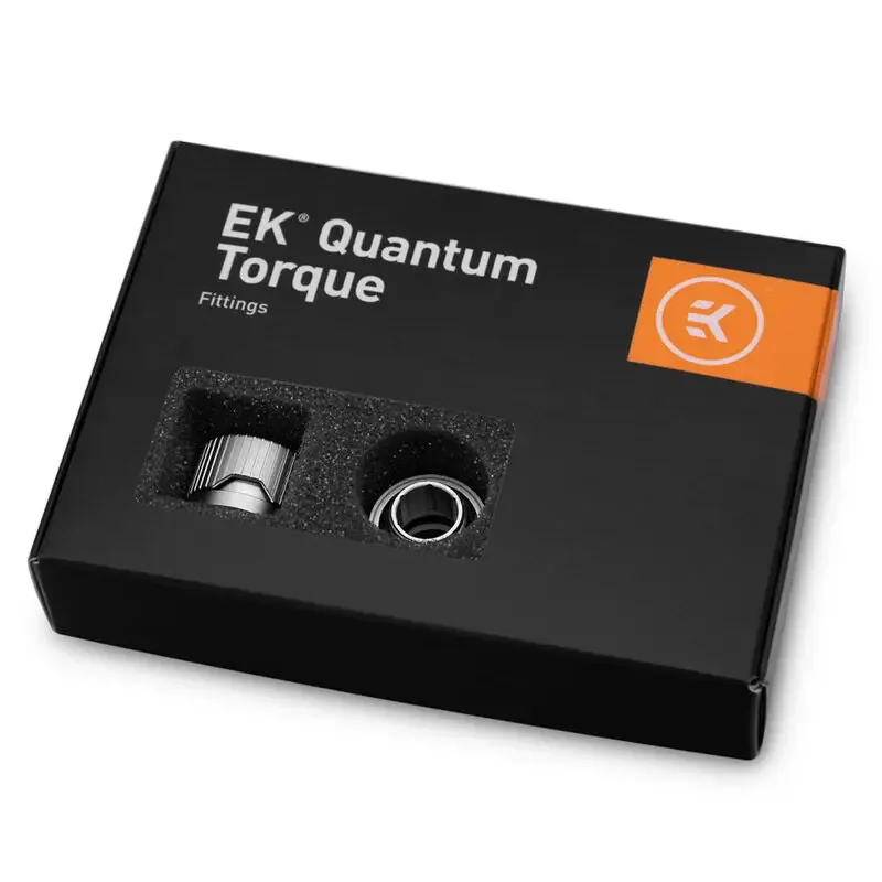 EK Water Blocks EK-Quantum Torque HDC 12 - 6er-Pack, Satin Titanium