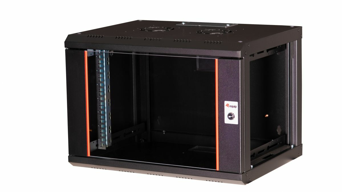 EQUIP BASTIDOR PRO MOUNT ARMÁRIO DE 19" 07U 600X450MM RAL9005 PRETO