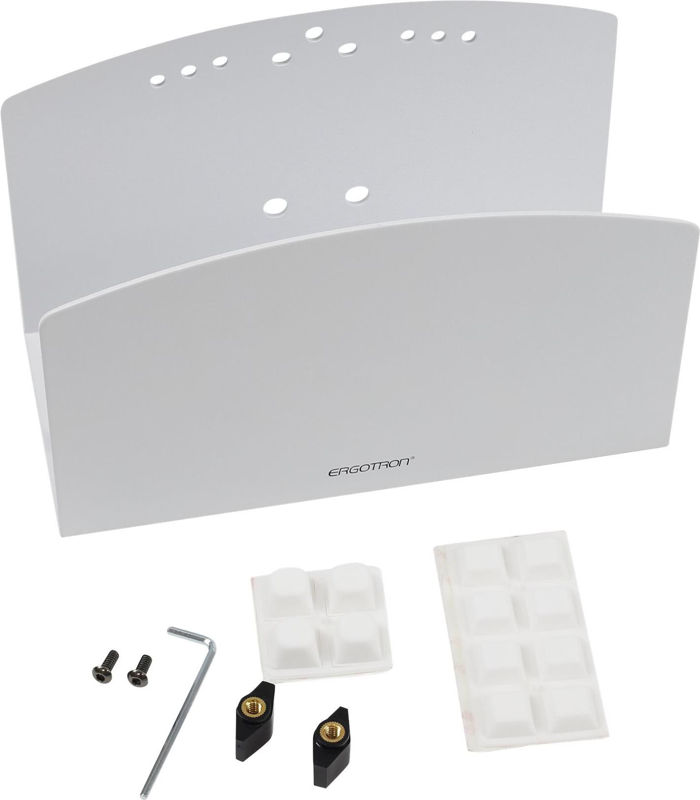 Ergotron CPU-Halter klein VESA MIS-D 100x100 + 75x75 mm belastbar bis 2,7 kg Stahl Weiß