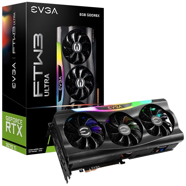 Evga Nvidia GeForce RTX 3070 Ti FTW3 Ultra Gaming 8GB GDDR6 graphic card