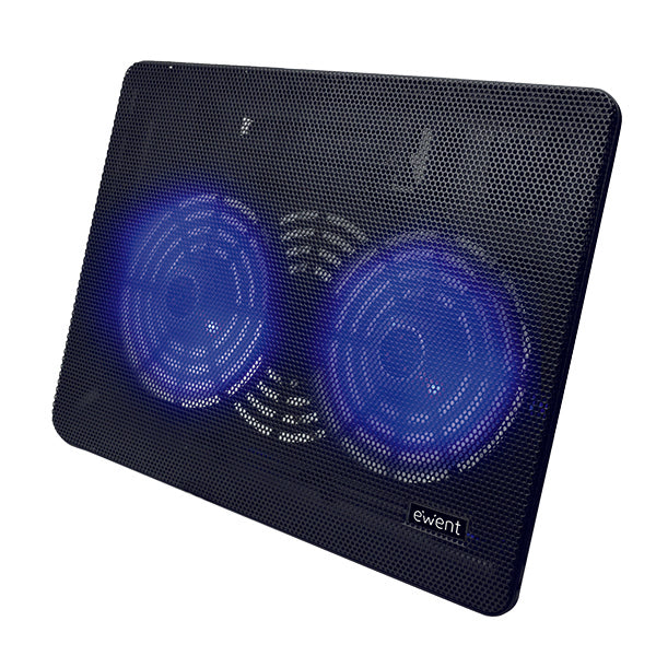 EWENT NOTEBOOK COOLING 17  2 SILENT LED FAN USB - EWENT - AcessÃ³rios - www.on4tech.pt