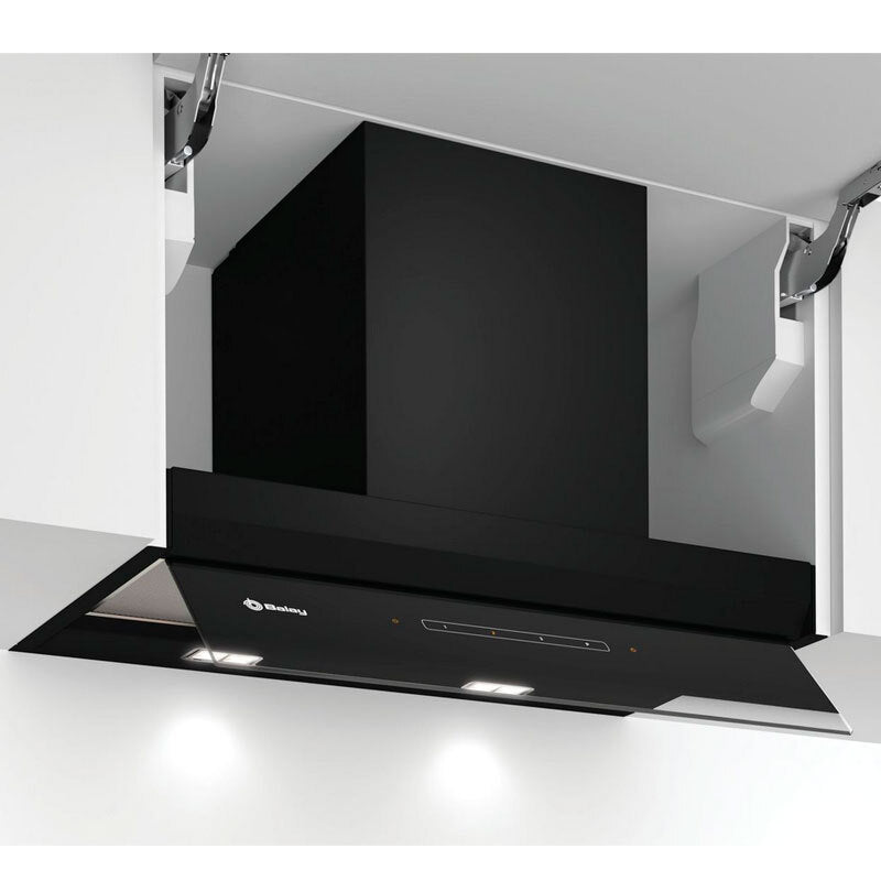 Chaminé com design integrado 60 cm Vidro preto Balay 3BD967GN