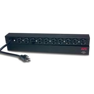 Faixa de distribuição de energia (montável em bastidor) AC 120 V 2.4 kW APC Basic Rack-Mount PDU AP9563