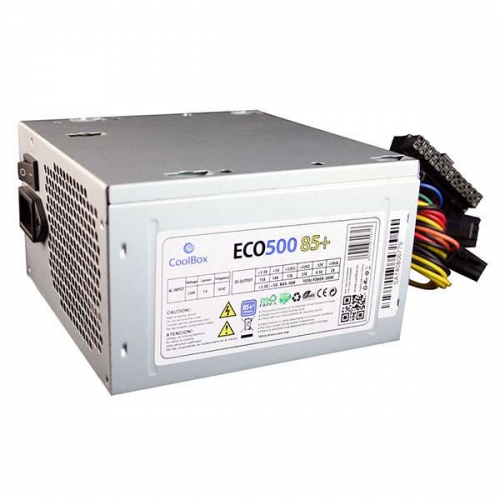 Fonte Alim. 300W ATX CoolBox ECO-500 85  (certif. CE 85% Efic)
