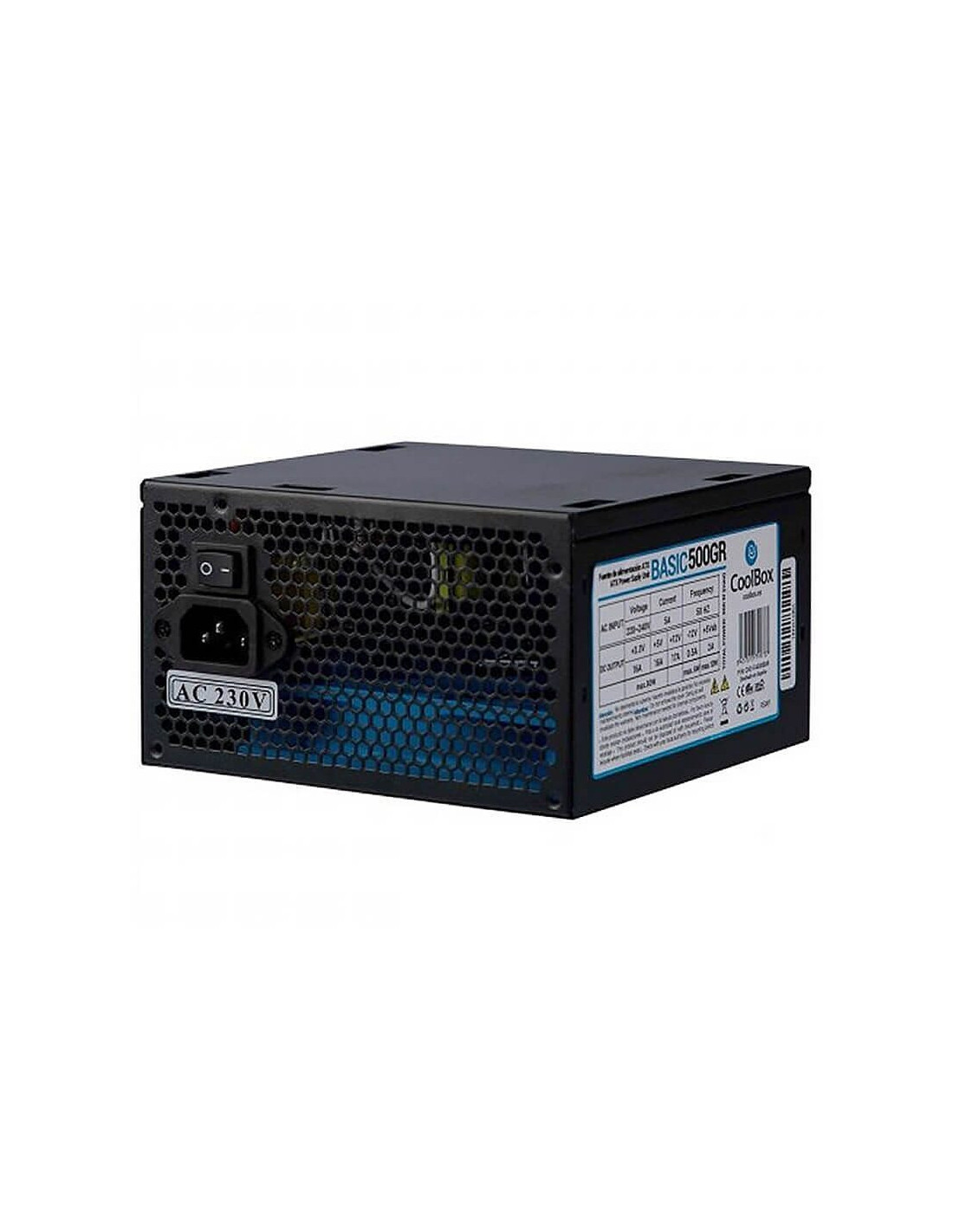 Fonte Alim. 500 Basic GR ATX CoolBox (CE,ROHS)