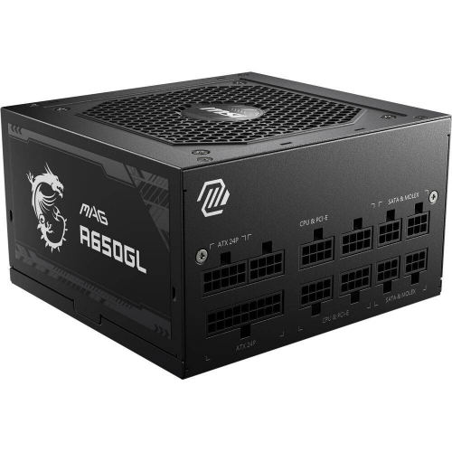 Fonte Alim. 650W MSI ATX MAG A650GL 80 PLUS Gold Modular