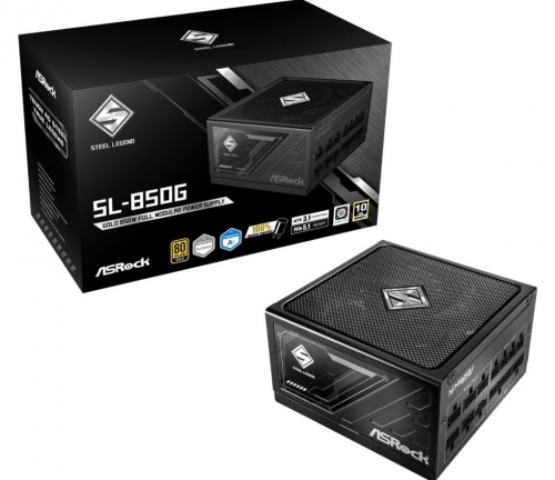 Fonte Alimentação ASRock SL-850G Steel Legend Modular Power Supply 850W 80Plus Gold